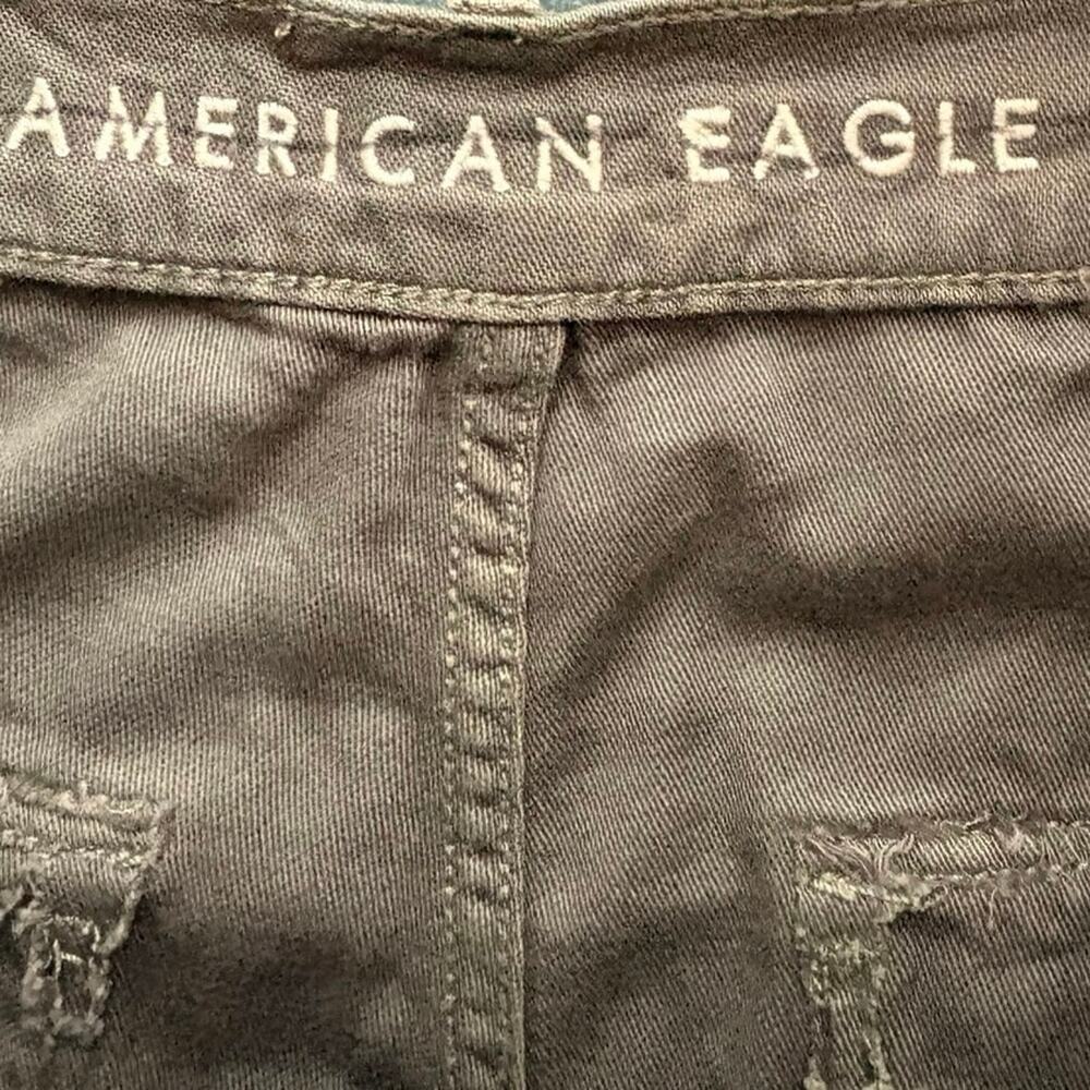 American Eagle Olive Utility Pants Button Fly Tapered Size 4 S NEW Gorpcore - Picture 8 of 9